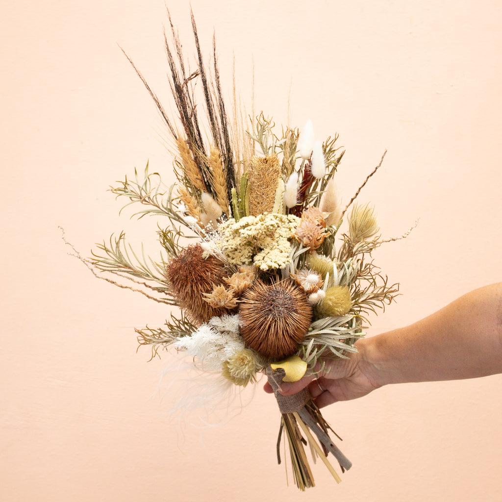 Bridesmaid Bouquet | Desert Dust - Gather Australia 